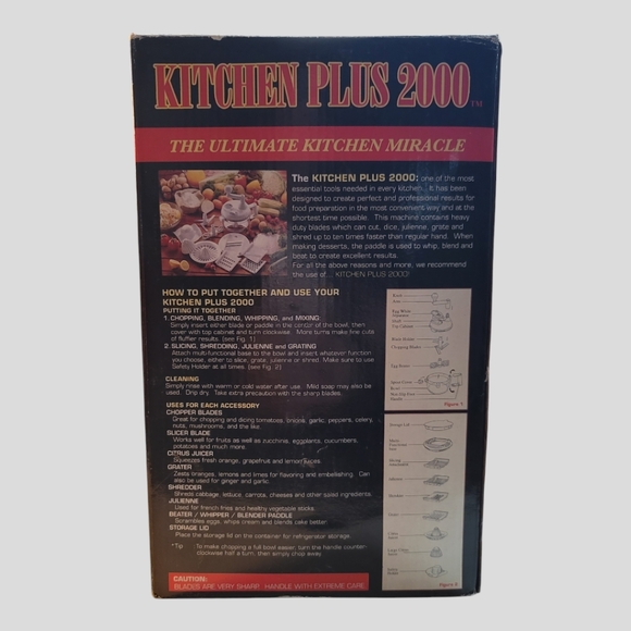 Kitchen Plus 2000 The Ultimate Kitchen Miracle Chopper Slicer & Juicer Recipe-Bk - Picture 5 of 6